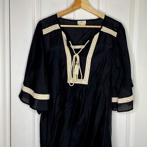 Black & White Silk Blouse by Kate Spade NY